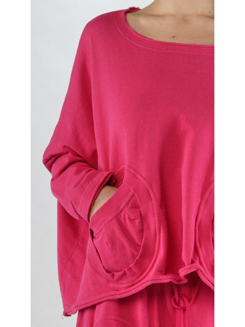 Rundholz Black Label - Oversize Baumwoll-T-Shirt mit Offenen Schnittkanten - 2253250501