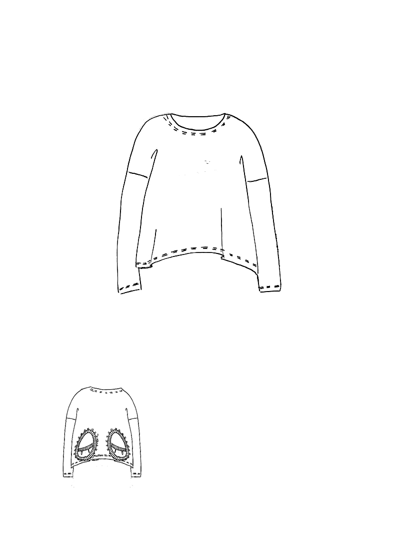 Rundholz Black Label - Oversize Baumwoll-T-Shirt mit Offenen Schnittkanten - 2253250501