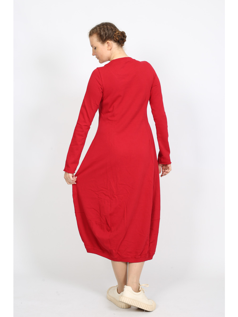 Rundholz Black Label - Ballonförmiges Baumwollkleid mit Offener Schnittkante - 2253250907