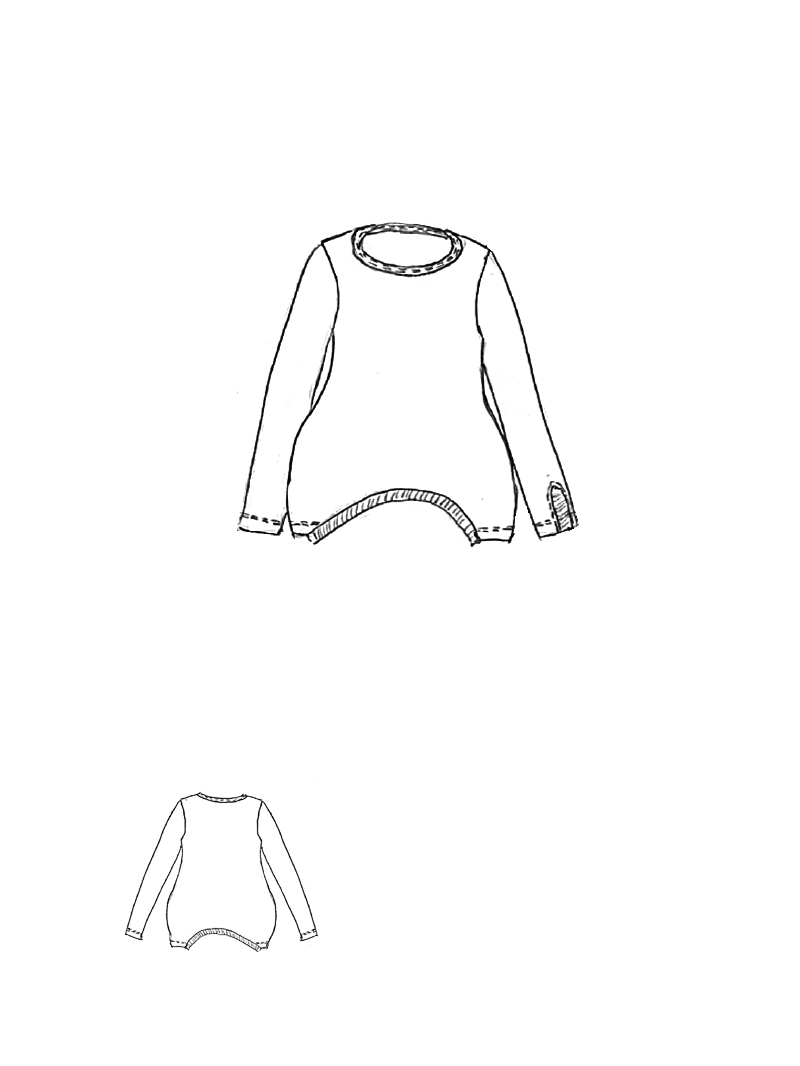 Rundholz Black Label - Lockeres Lyocell Jersey Shirt - 2253260502