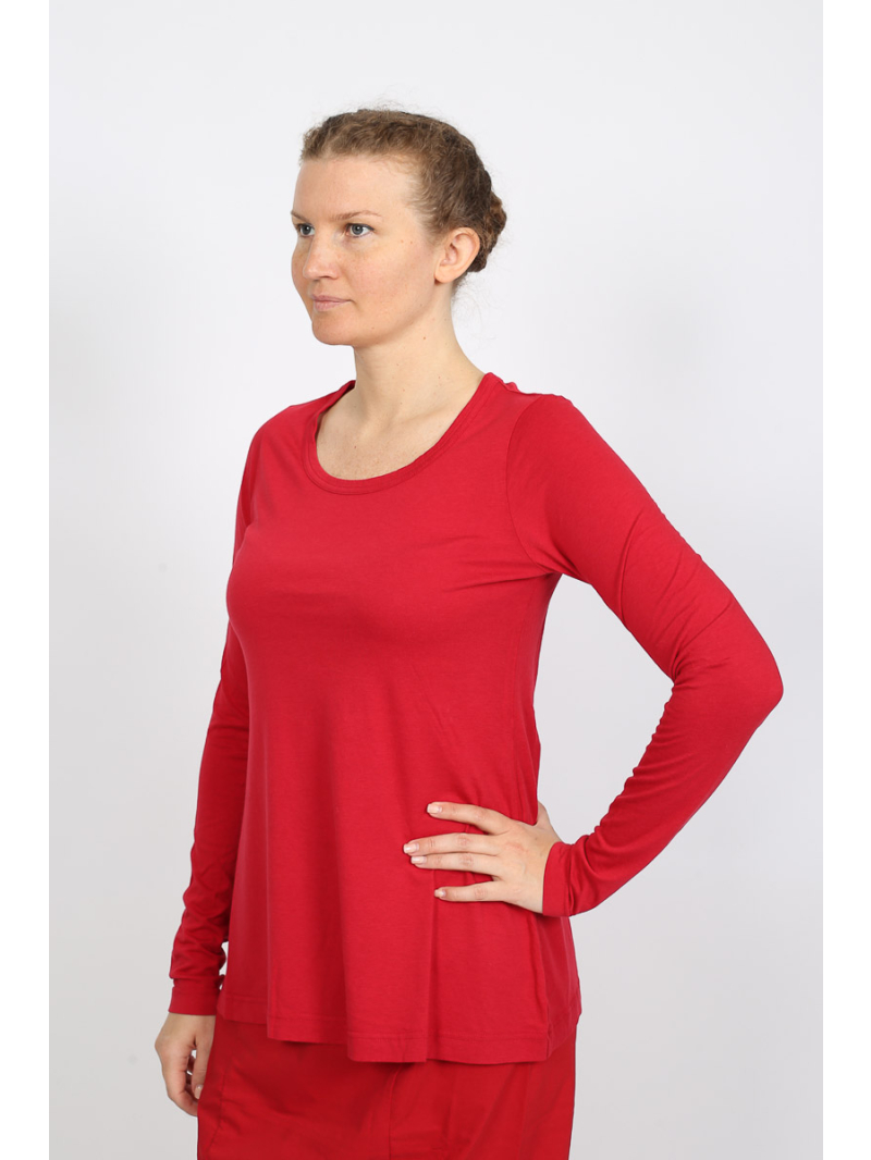 Rundholz Black Label - Elegantes Langarm-T-Shirt aus Lyocell und Baumwolle - 2253260506