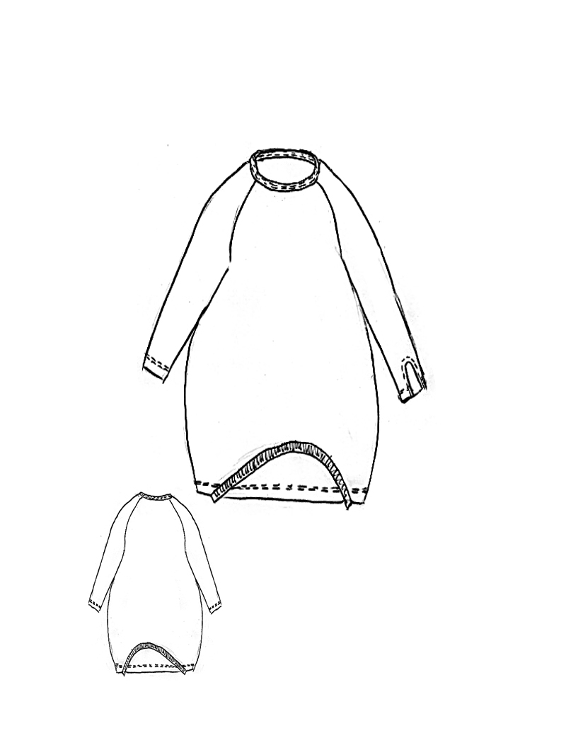 Rundholz Black Label - Elegantes asymmetrisches Oversize Kleid von Black Label - 2253260904