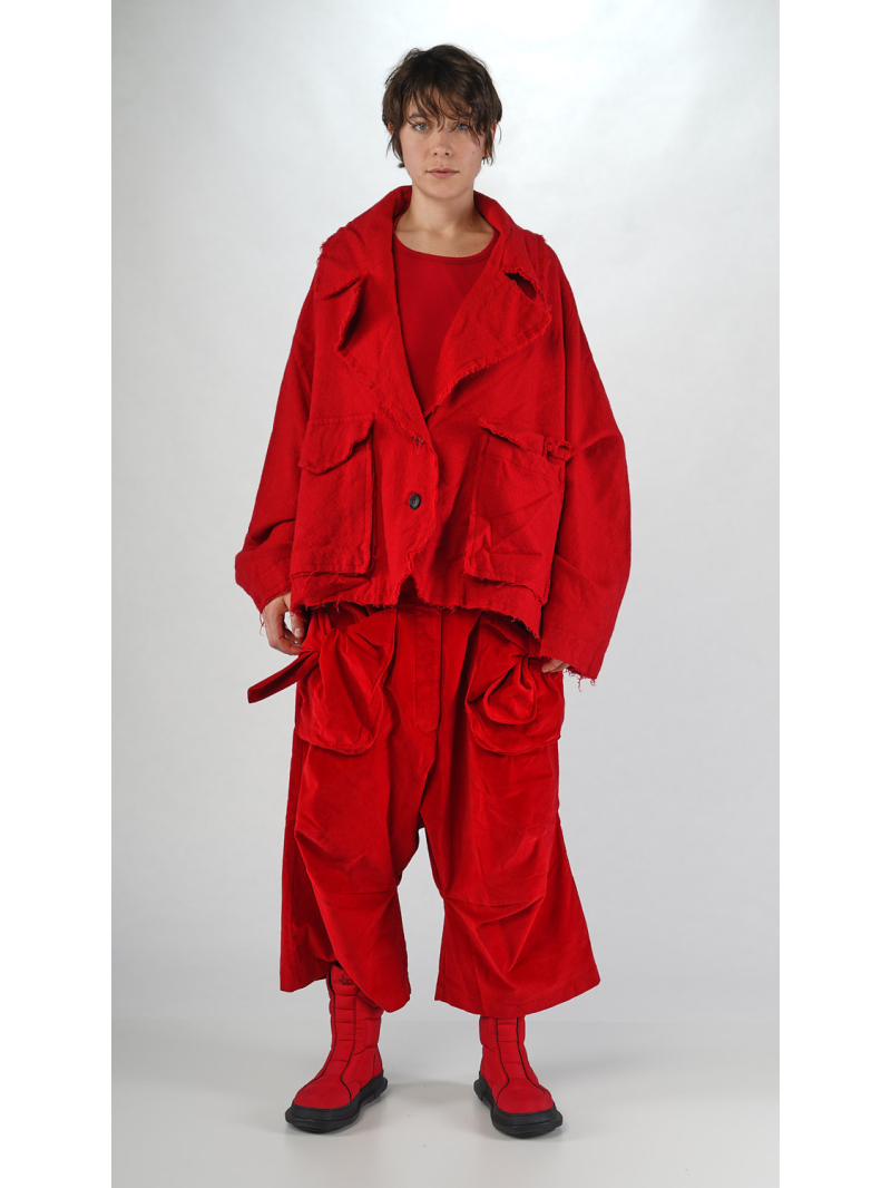 Rundholz Black Label - Fransenjacke aus Wolle mit Reverskragen - 2253281101