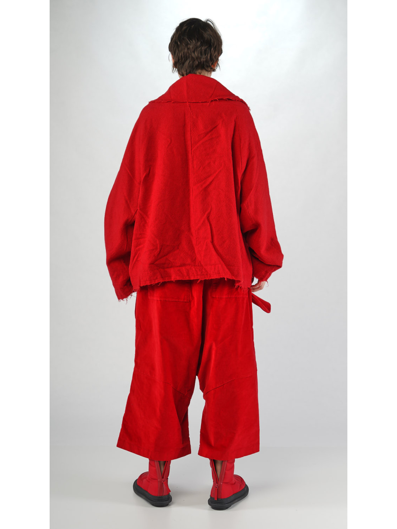 Rundholz Black Label - Fransenjacke aus Wolle mit Reverskragen - 2253281101