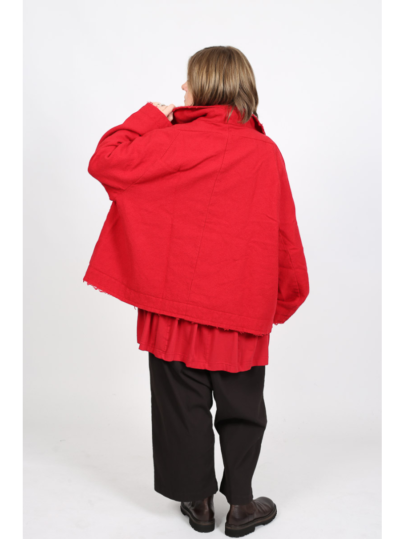 Rundholz Black Label - Fransenjacke aus Wolle mit Reverskragen - 2253281101