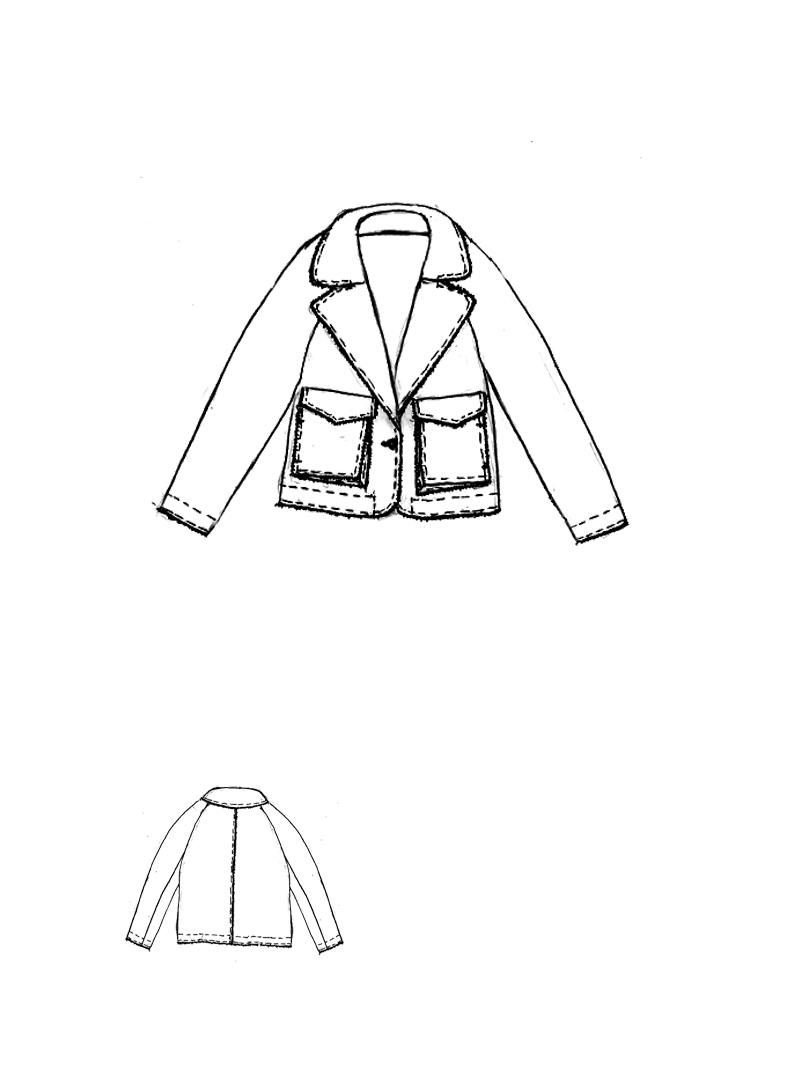 Rundholz Black Label - Fransenjacke aus Wolle mit Reverskragen - 2253281101