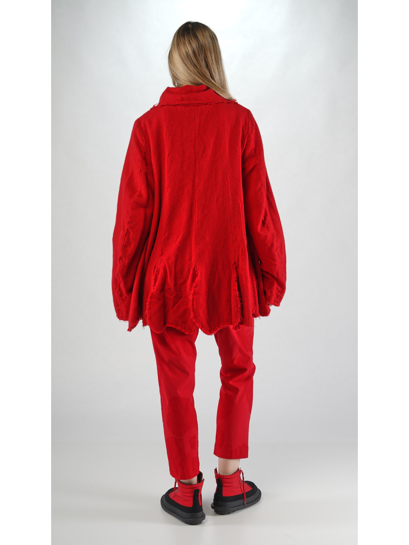 Rundholz Black Label - Woll mix Jacke mit Blumengeformten Saum - 2253281102