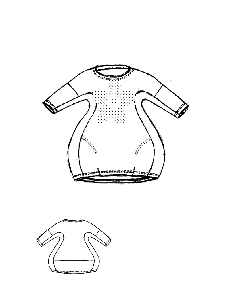 Rundholz Black Label - Oversize French Terry Shirt mit 3d Druck - 2253290513