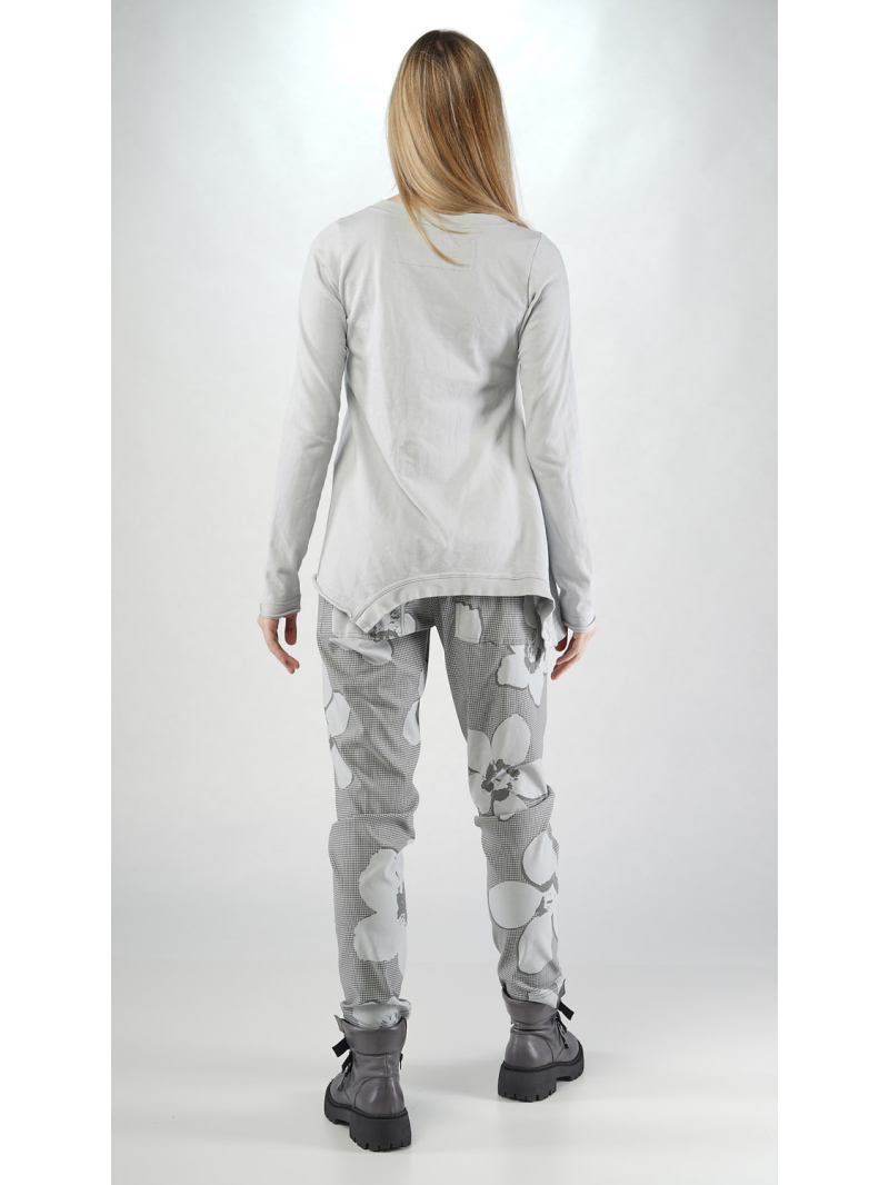 Rundholz Black Label - Ausgestelltes French Terry Shirt mit 3d Druck - 2253290516