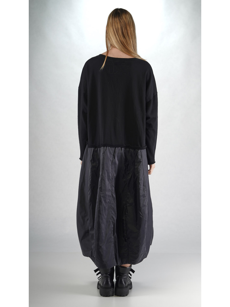 Rundholz Black Label - Oversize French Terry Kleid mit 3d Druck - 2253290918