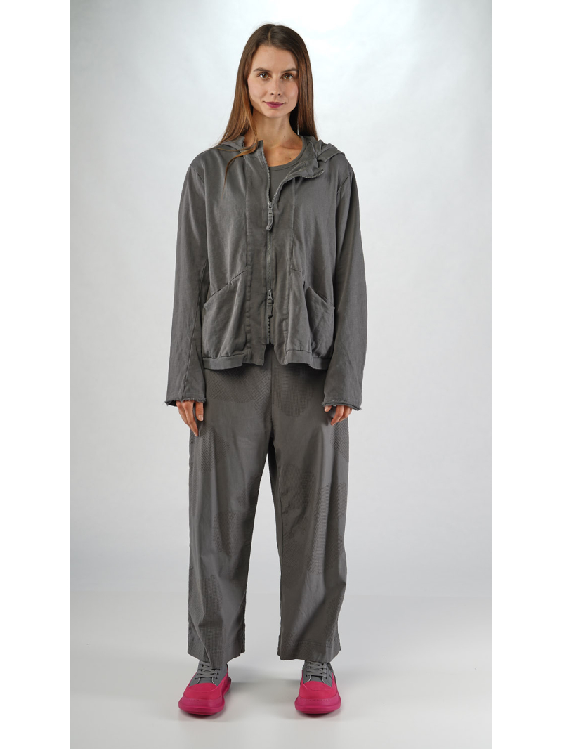 Rundholz Black Label - Ausgestellte French Terry Jacke mit 3d Druck - 2253291115