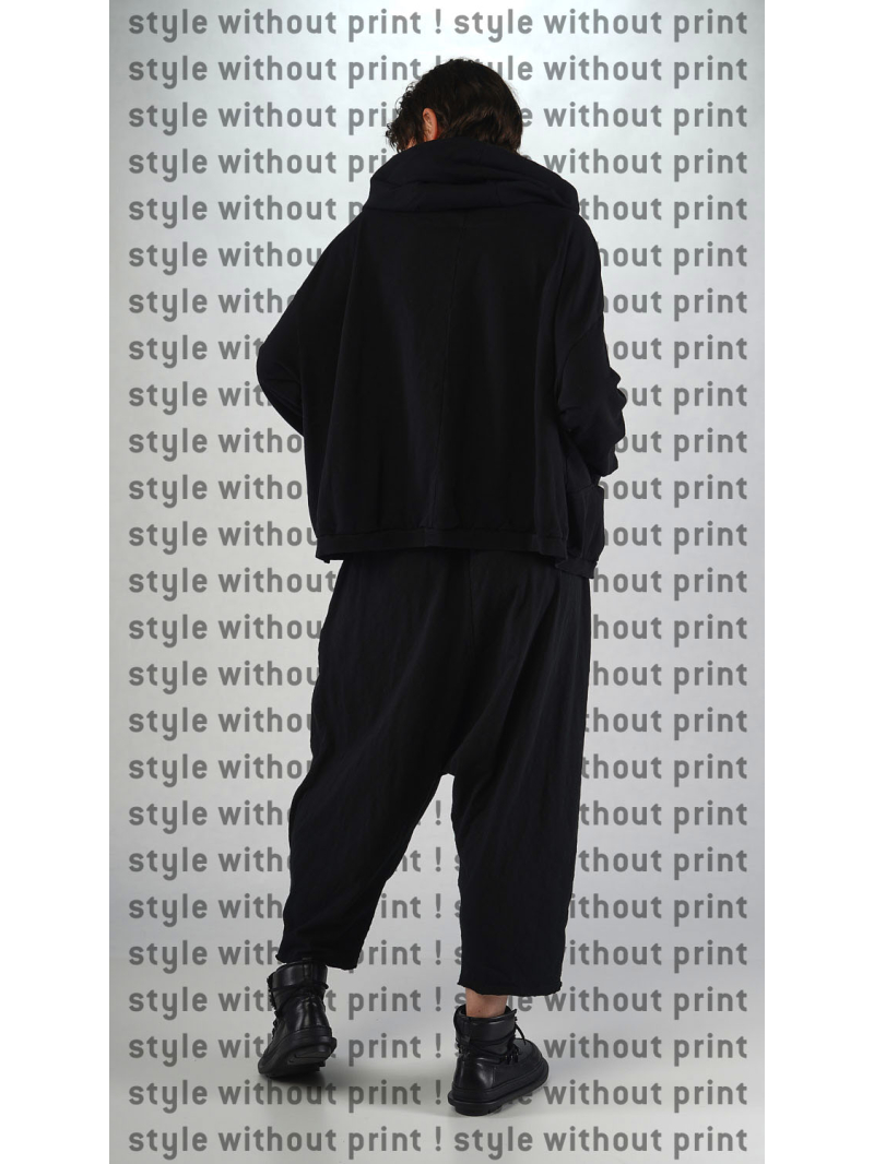 Rundholz Black Label - Weite French Terry Jacke mit Kapuze - 2253291121