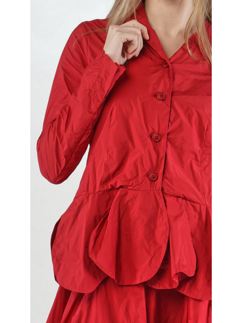 Rundholz Black Label - Memory Crash Jacke mit Blumengeformten Saum - 2253301103