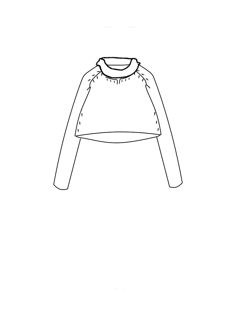 Rundholz Black Label - Kurzer Boucle Woll Pullover - 2253310703