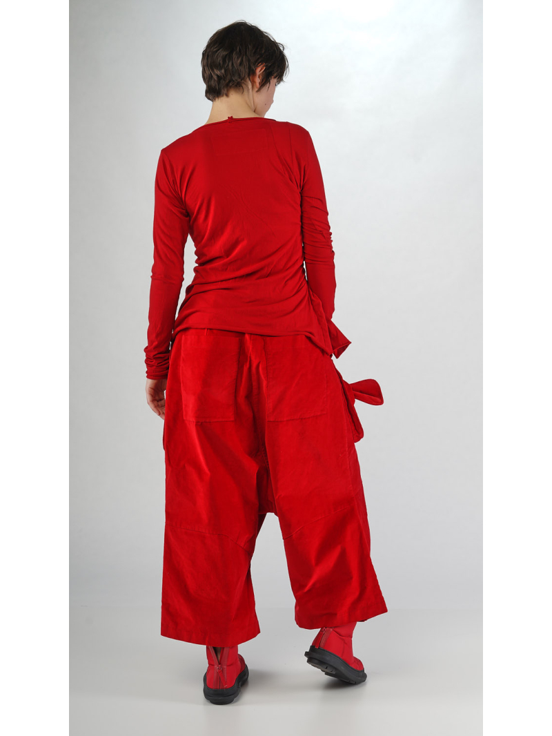 Rundholz Black Label - Jersey Shirt mit Schleife zum Binden - 2253330501