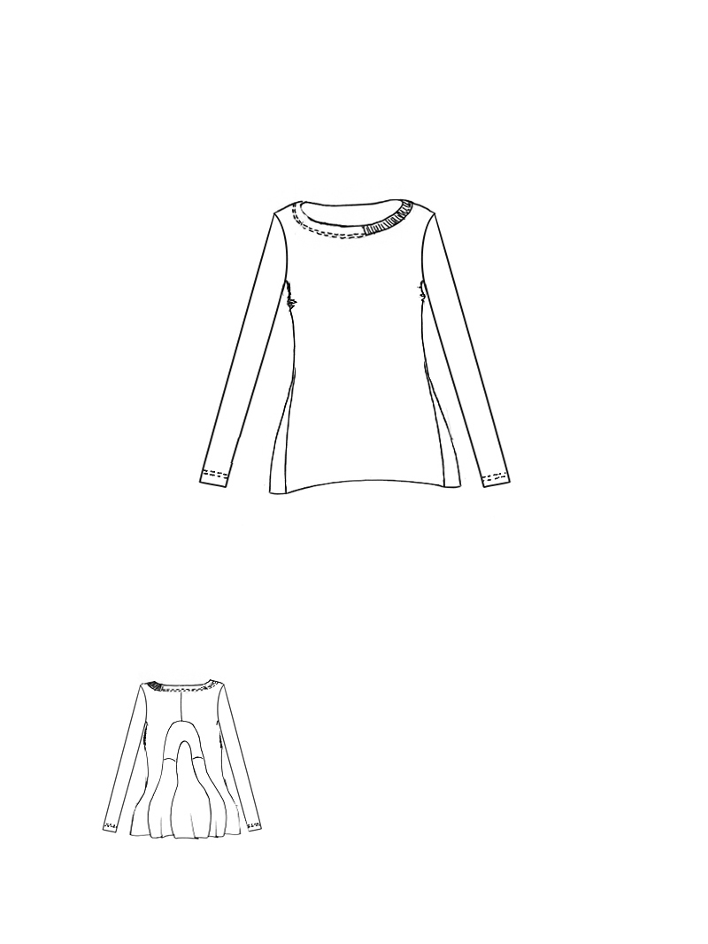 Rundholz Black Label - Jersey Shirt mit Dekorativen Teilungsnähten - 2253330502