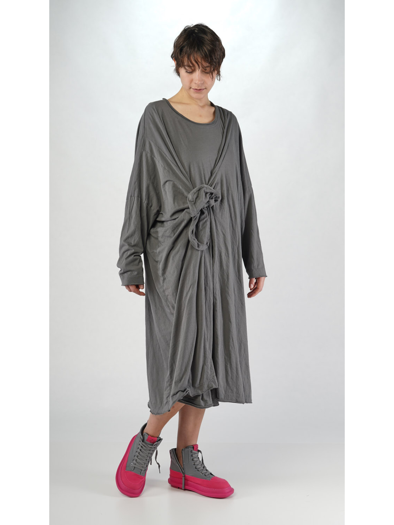 Rundholz Black Label - Oversize Jersey Kleid mit Schleife zum Binden - 2253330903