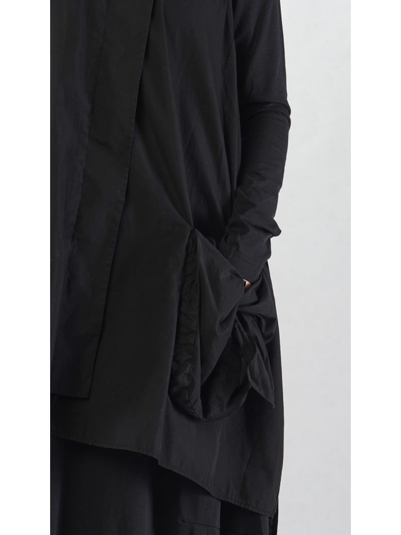 Rundholz Black Label - Asymmetrisches Popeline Kleid - 2253350904