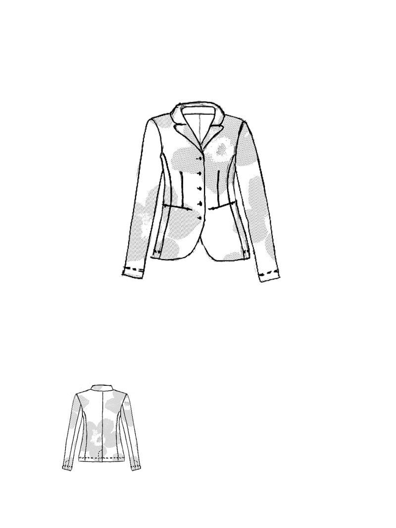 Rundholz Black Label - Taillierte Baumwoll Stretch Jacke - 2253391101