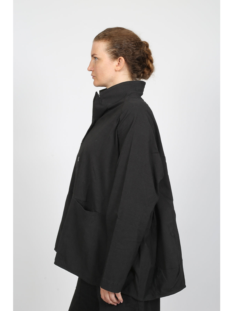 Rundholz Black Label - черный пиджак с флоковым принтом и отложным воротником - 2253391113