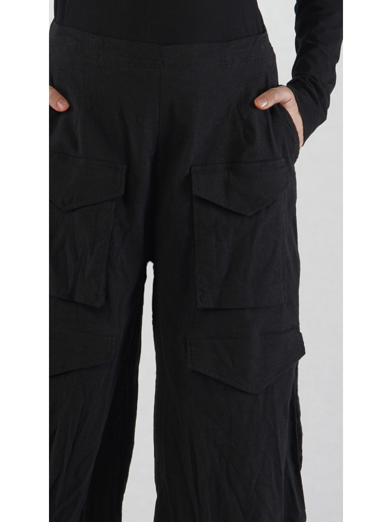 Rundholz Black Label - Ballonförmige Baumwoll Stretch Hose - 2253410104