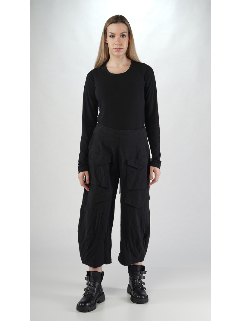 Rundholz Black Label - Ballonförmige Baumwoll Stretch Hose - 2253410104