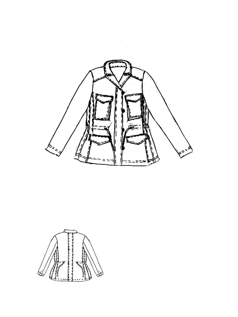 Rundholz Black Label - Gerade weite Baumwoll Stretch Jacke - 2253411101