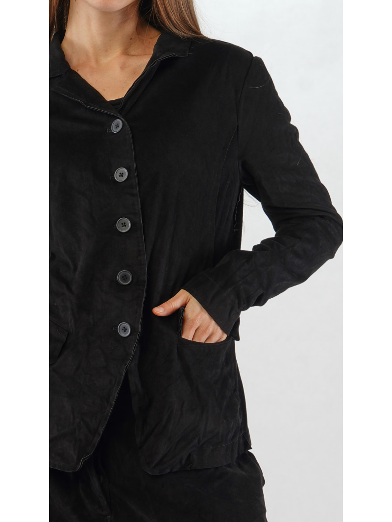Rundholz Black Label - Taillierte Velour Jacke - 2253421106