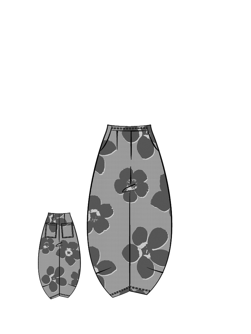 Rundholz Black Label - Ballonförmige Techno Stretch Hose - 2253440116