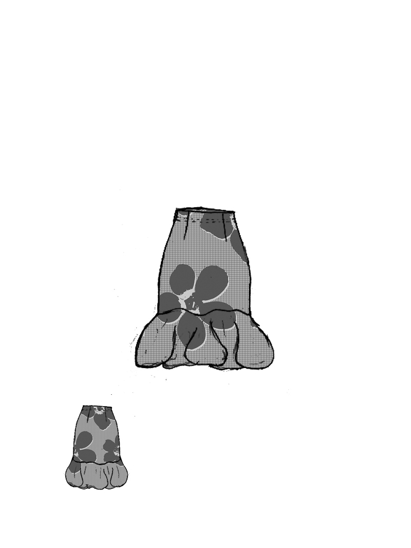 Rundholz Black Label - Techno Stretch Rock mit Blumengeformten Saum - 2253440302