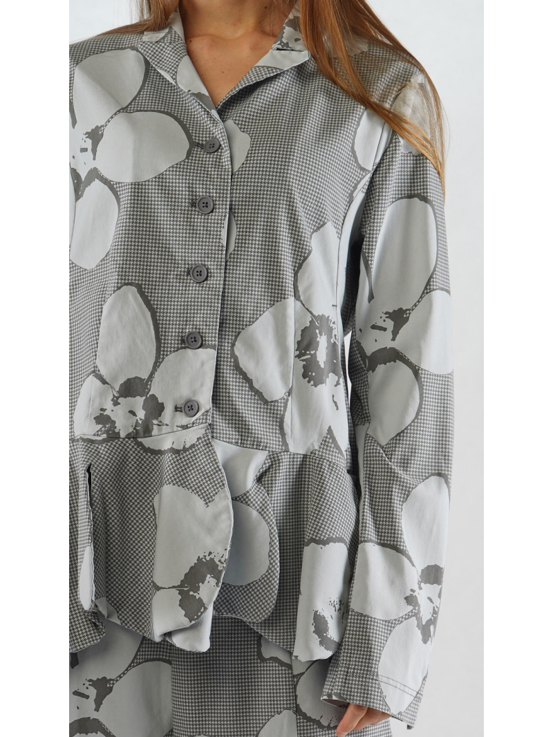 Rundholz Black Label - Techno Stretch Jacke mit Blumengeformten Saum - 2253441107