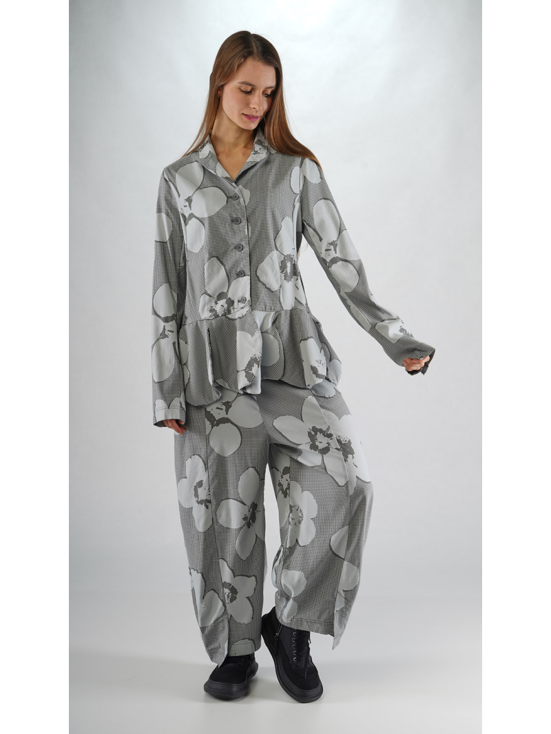 Rundholz Black Label - Techno Stretch Jacke mit Blumengeformten Saum - 2253441107