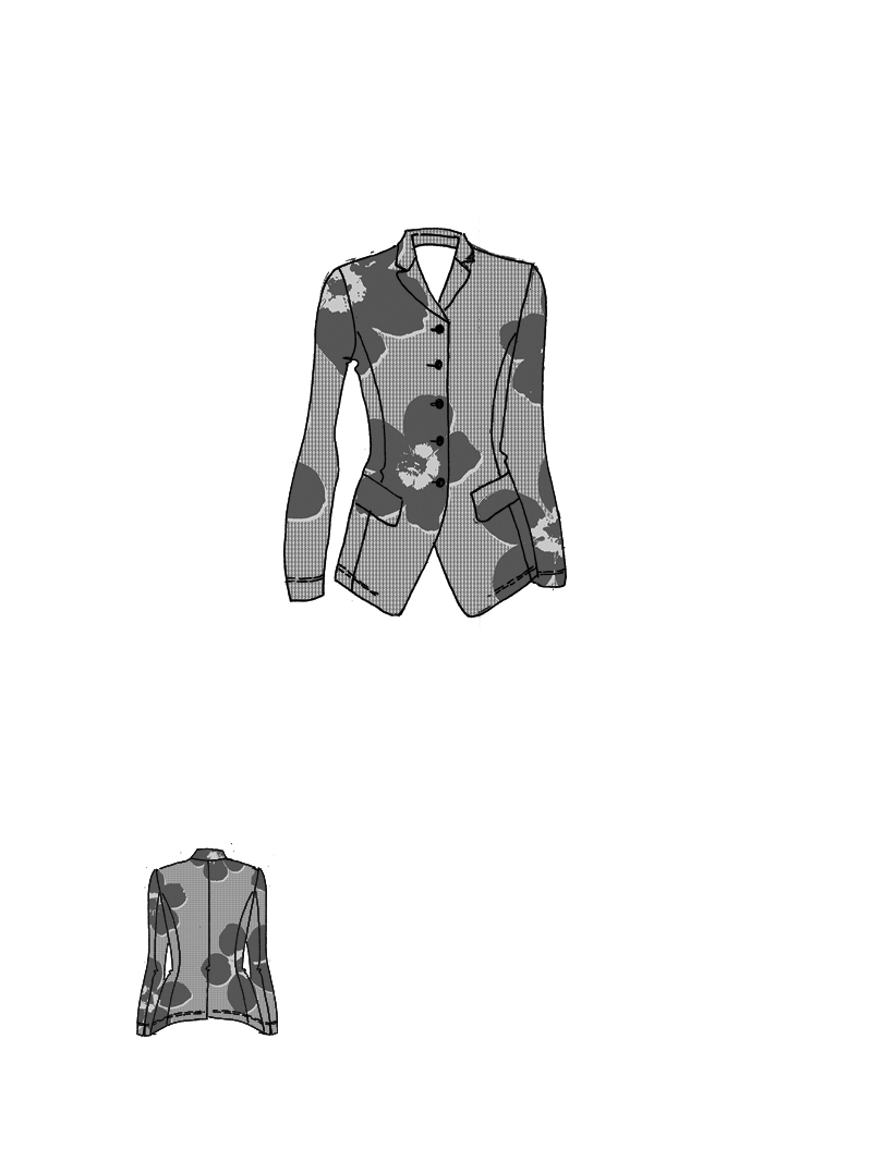 Rundholz Black Label - Taillierte Techno Stretch Jacke - 2253441117