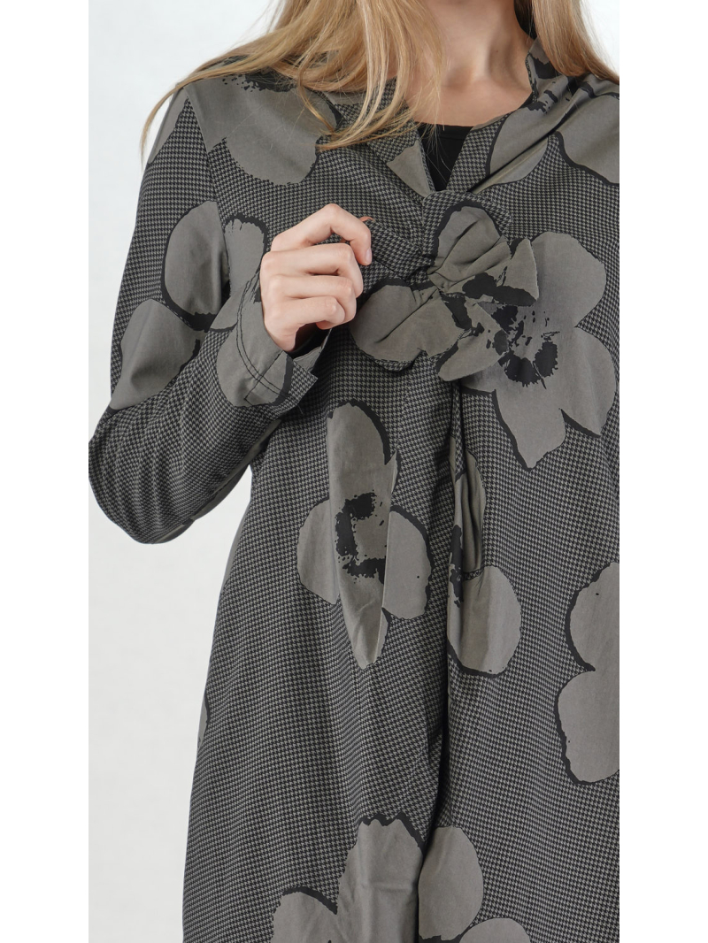 Rundholz Black Label - Techno Stretch Mantel mit Magnetischer blume - 2253441206