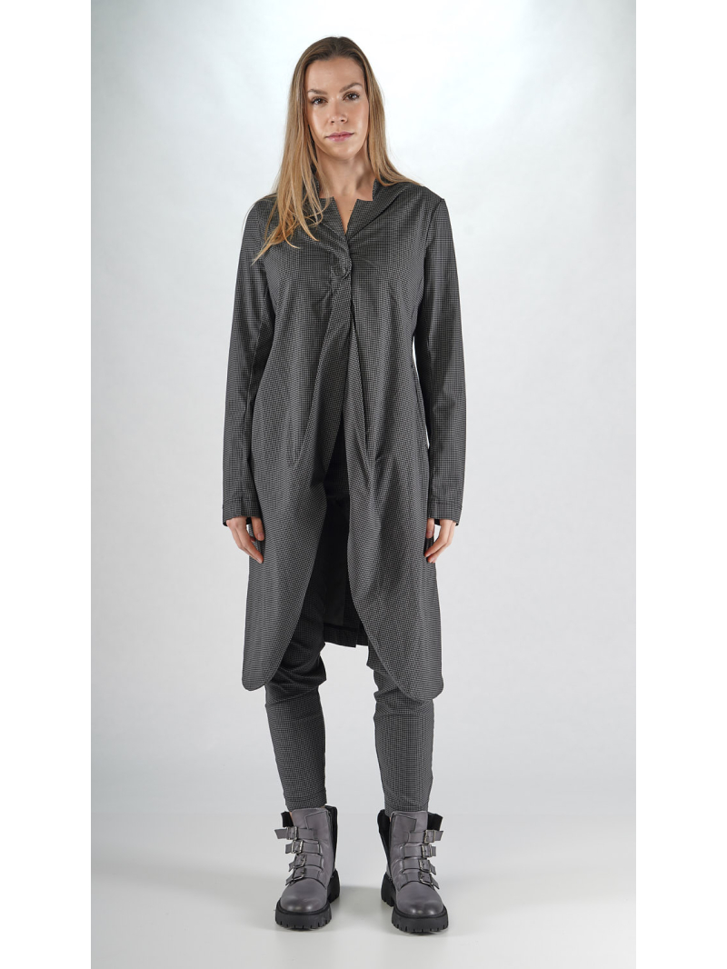 Rundholz Black Label - Bananenförmiger Techno Stretch Mantel - 2253441239