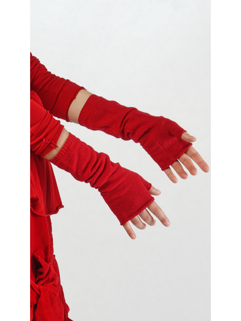 Rundholz Black Label - Fingerlose Woll mix Stulpen - 2253453105