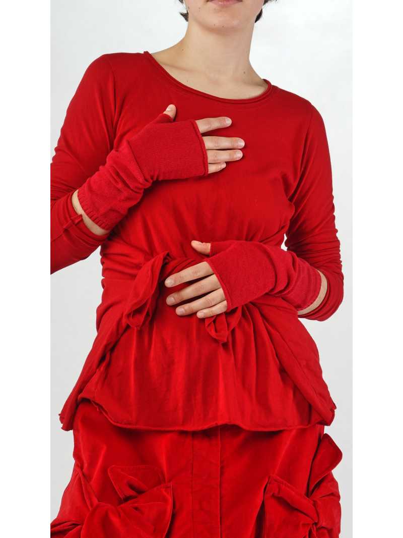 Rundholz Black Label - Fingerlose Woll mix Stulpen - 2253453105