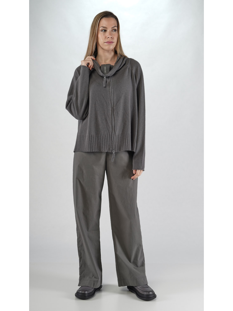 Rundholz Black Label - Oversize Strickjacke mit Reißverschluss und Rollkragen - 2253457109