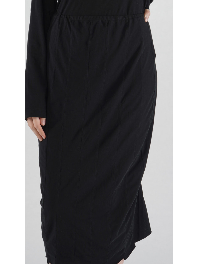 Rundholz Black Label - Pima Baumwoll Jersey Rock mit Teilungsnähten - 2253470307