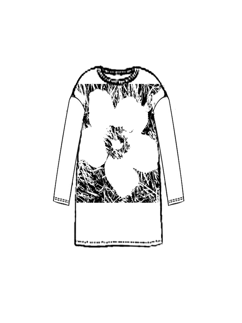 Rundholz Black Label - Oversize Pima Baumwoll Jersey Kleid - 2253470904