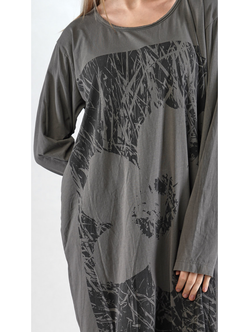 Rundholz Black Label - Knielanges Pima Baumwoll Jersey Kleid - 2253470905