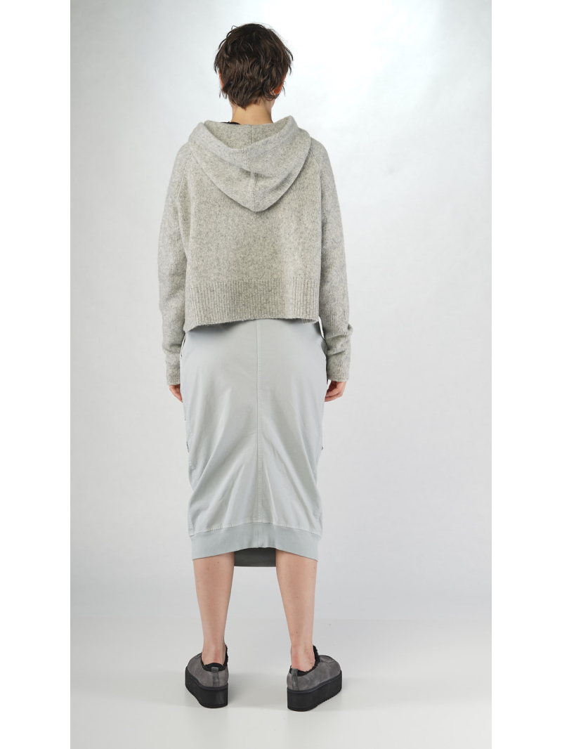 Rundholz Black Label - Ausgestellte Woll mix Strickjacke mit Kapuze - 2253487103