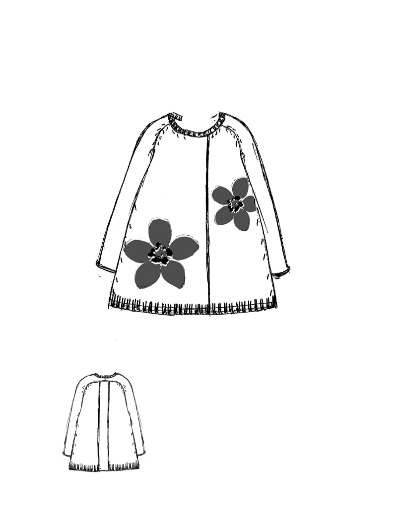 Rundholz Black Label - Oversize Strick Pullover mit Jaquard Blumen - 2253590702