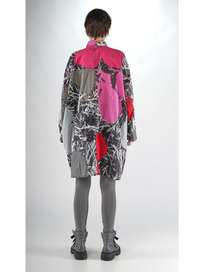 Rundholz Black Label - Weites Voile Kleid mit Knopfleiste - 2253600902