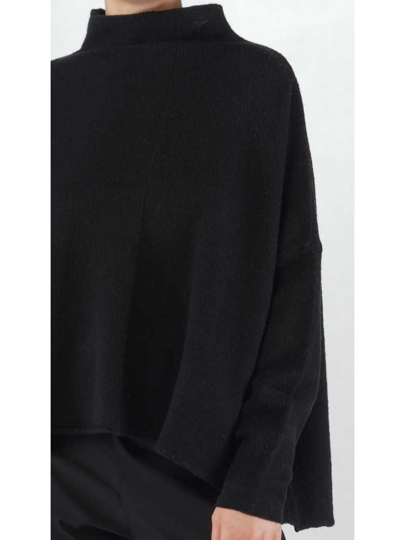 Rundholz Black Label - Hüftlanger Ausgestellter Woll mix Strick Pullover - 2253620705