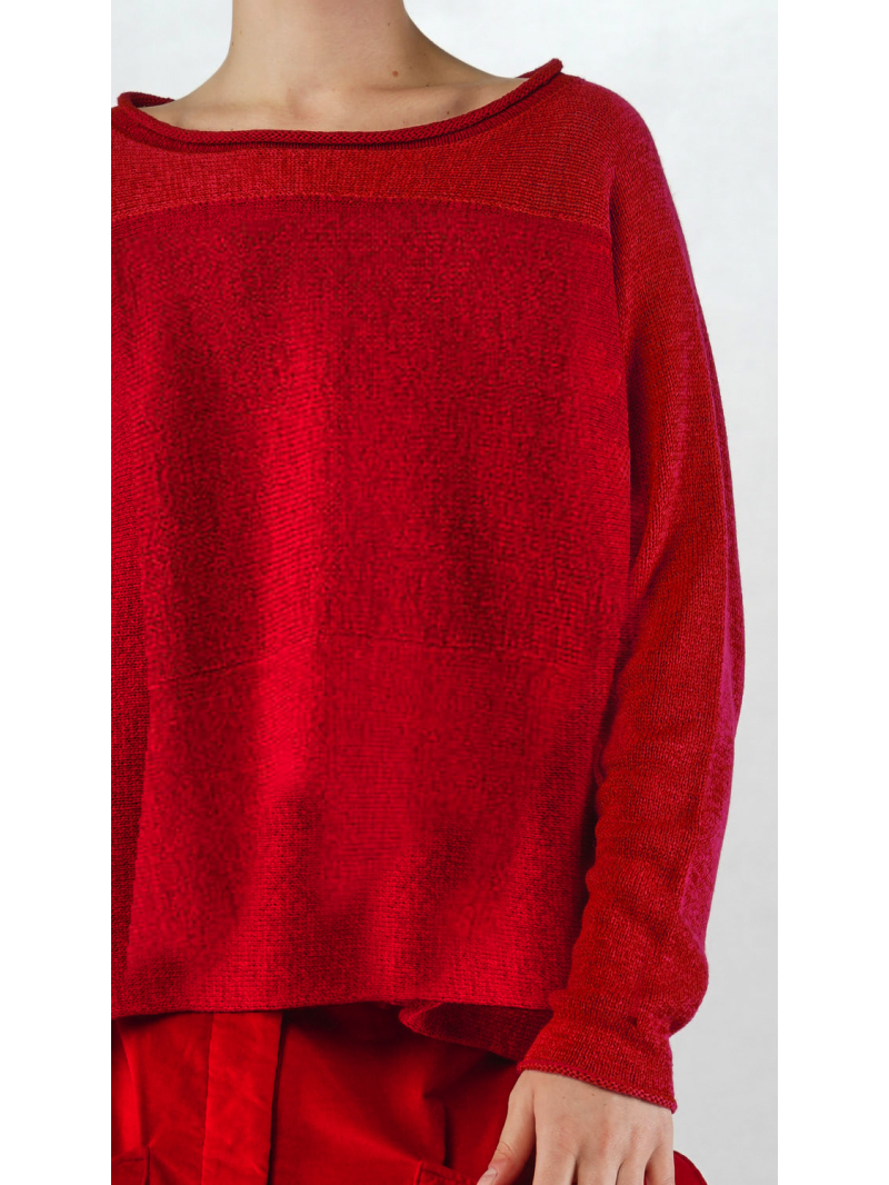 Rundholz Black Label - Ausgestellter Leinen Strick Pullover - 2253720711