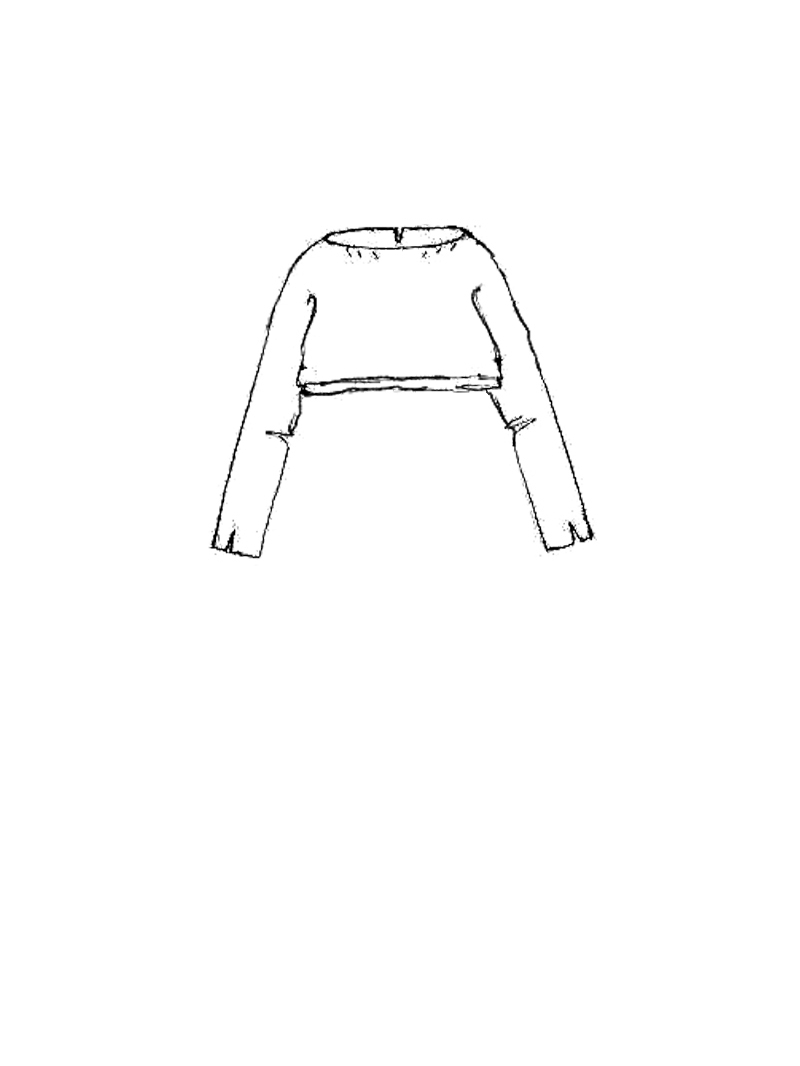 Rundholz Black Label - Cropped Leinen Strick Pullover - 2253720715