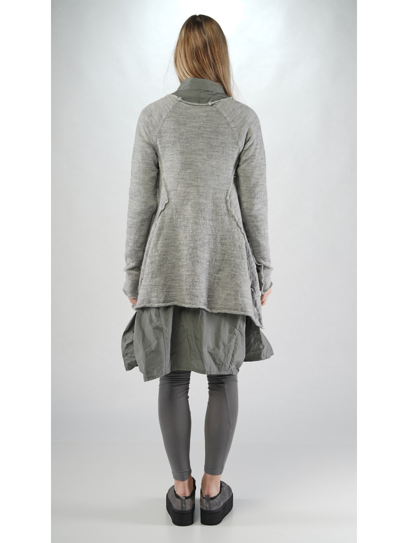 Rundholz Black Label - A-Linien Pullover mit plastischen Blumen - 2253890705