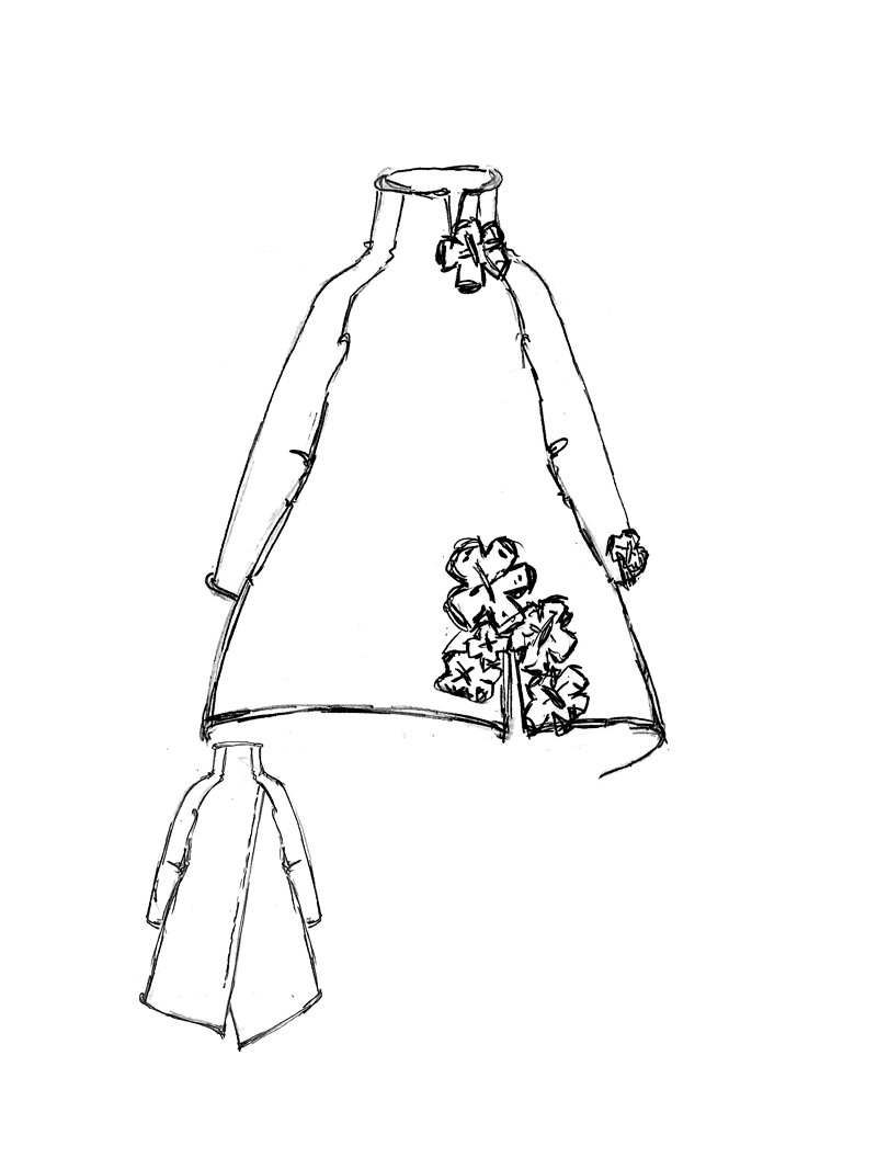 Rundholz Black Label - Stricktunika aus 100% Wolle mit Rollkragen - 2253897007