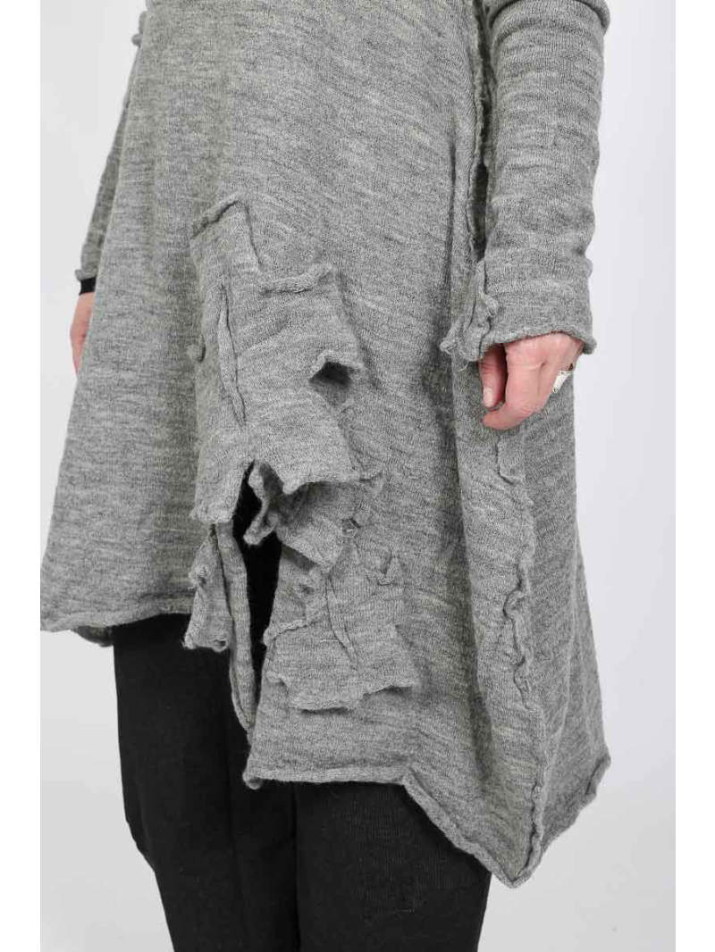 Rundholz Black Label - Stricktunika aus 100% Wolle mit Rollkragen - 2253897007